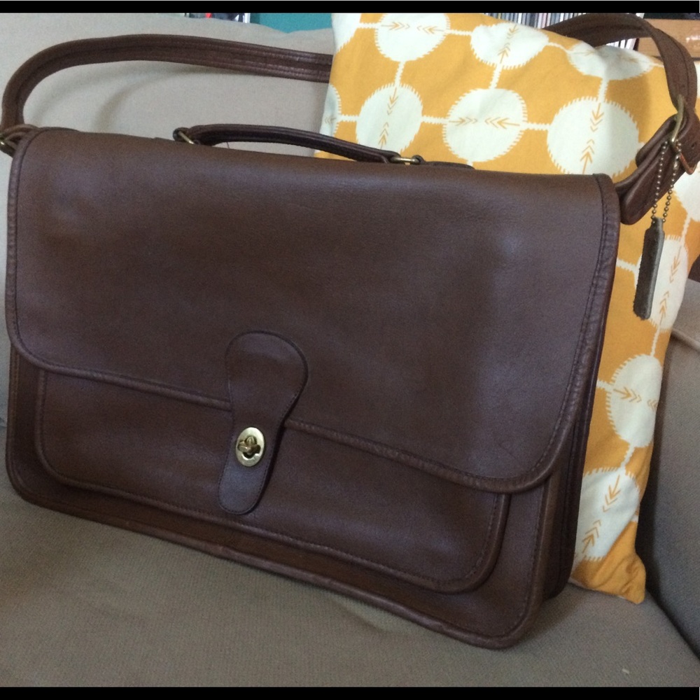 Vintage Coach Leather Metropolitan Briefcase